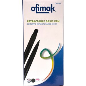 BOLIGRAFO OFIMAK BASIC RETRACTIL PUNTA MEDIA