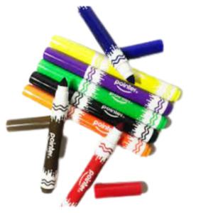 MARCADORES LAVABLES POINTER DOBLE TRAZO 8 UNIDADES