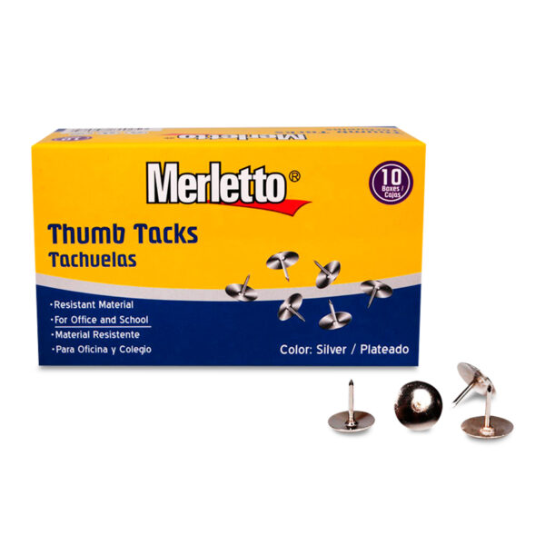 TACHUELAS DORADAS MERLETO 100 UND