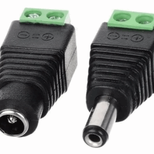 PAR DE CONECTORES HEMBRA Y MACHO 12V ATORNILLADO