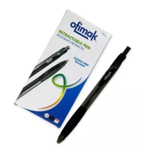 BOLIGRAFO RETRACTABLE PEN OFIMAK NEGRO Y AZUL