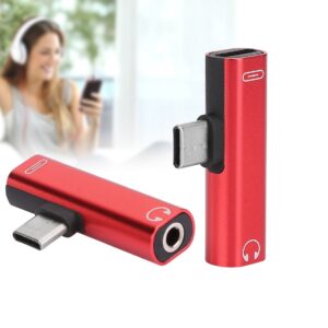 ADAPTADOR PARA AUDIFONOS DE TIPO C A PLUG CON PUERTO DE CARGA